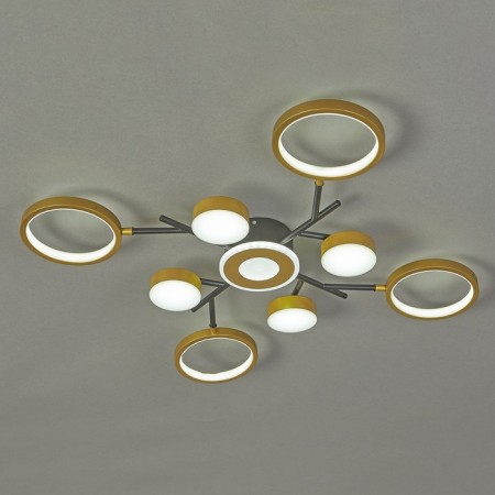 LED lamp 97W 5049lm 3000K-5700k, size 68x68x7 cm-4