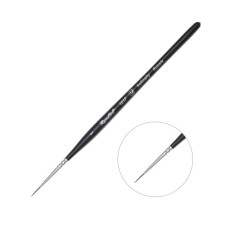 RUBLOF RUBLOF RUBLE BRUSE EVERYONE 101F No. 1, short -shaped handle black matte, white clip