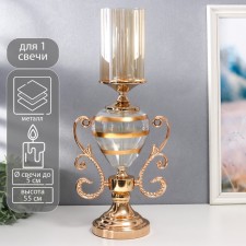 Summary metal, glass per 1 candle 