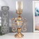 Summary metal, glass per 1 candle "Extraordinary Cup" Gold 55x14x23 cm