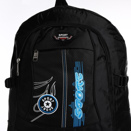 A backpack with a lightning with an increase, 55l, 5 external pockets, black color-4