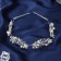 Hair accessory "Judy" Flower style, 26 cm, silver