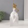 Polystone souvenir "Girl in a white overalls" White with gold 9x9.5x26 cm