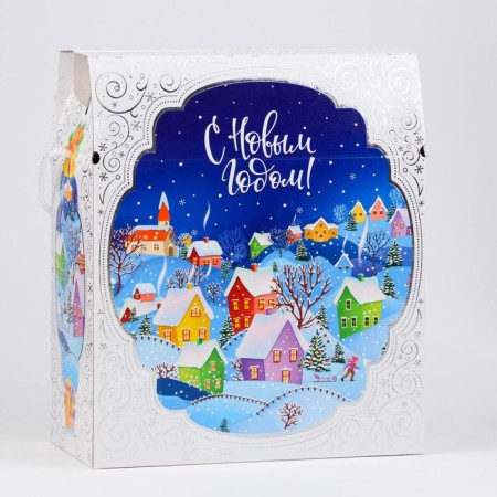 Gift New Year's "Gorodok" 21.5 x 25.6 x 11 cm-2