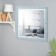 Highlight mirror, in a baguette, turquoise, wall, 60x60 cm
