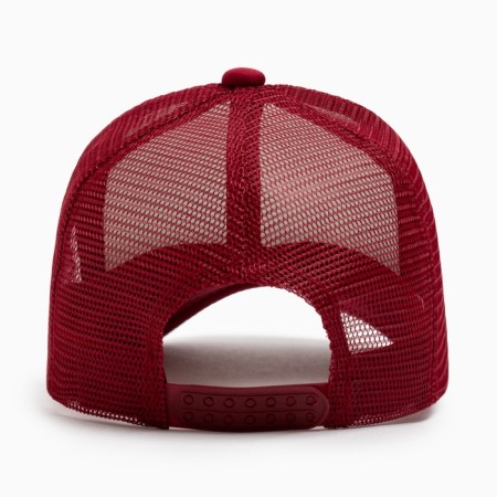 Women's baseball cap with minaku grid, burgundy color, size 56-58-3