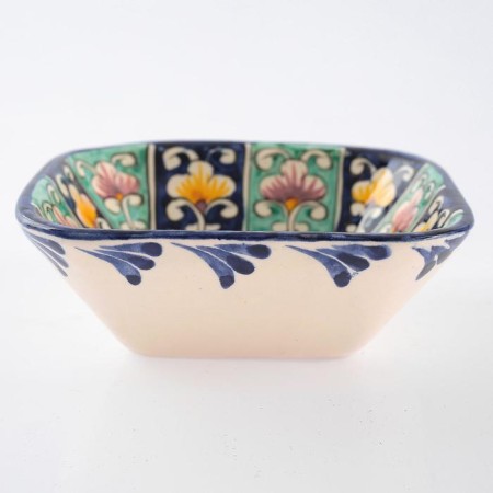 Salennik Rishtan ceramics "Flowers", 14 cm, mix-8