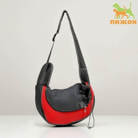 Cracking bag "sling" for animals, 37 x 20 cm, red