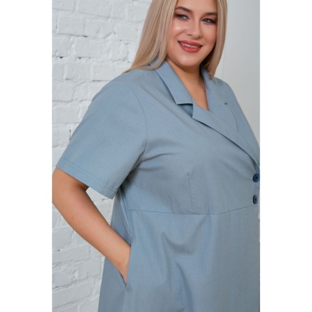 Women's dress, size 58, blue color-5