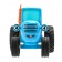 Metal machine "Blue Tractor", light, sound, 11 cm, inertia