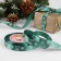 Satin tape "Snowflakes", 15 mm, 23 ± 1 m, green color No. 56