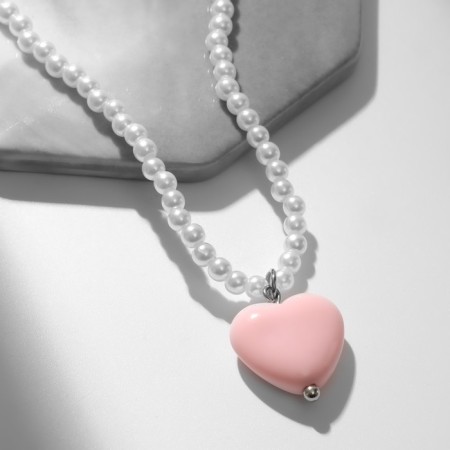 Pens "Heart" Femininity, Color Pink-White, 39 cm