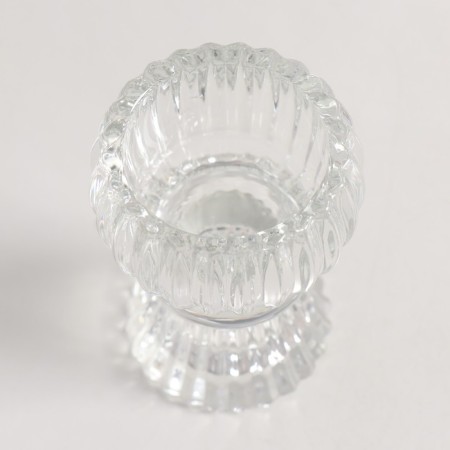Glass "Ball on the leg" Double-sided transparent d-2 and 4 cm 5.5x5x5x8 cm-2