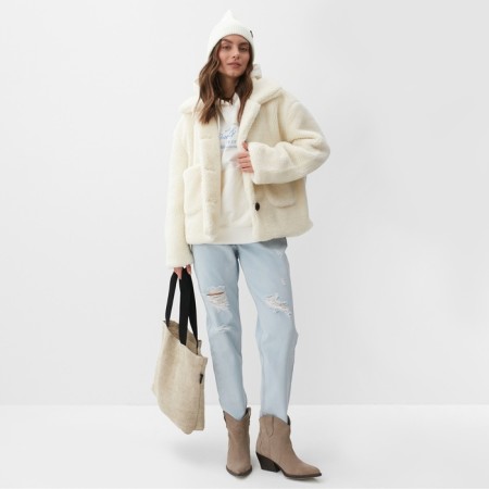 Women's jacket mist size s, milk-4