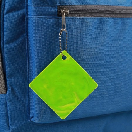 Reflective element "Square", 6.5 × 6.5 cm, color mix-1