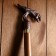 Cane "Dragon" wood, brass 95x10x3 cm