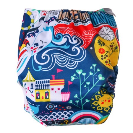 Reusable diaper "ocean"-6