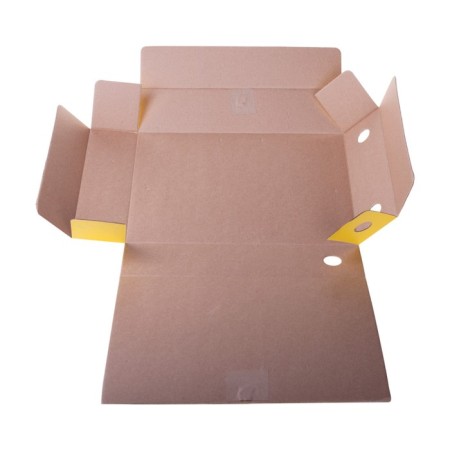 Archive folder with Calligrata ties, microgofrotcard, 70 mm, up to 700 l, yellow-2