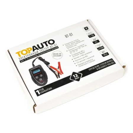 Tester for checking 12 volts of batteries, generators, starters TT-01 Auto TOP, electronic-1
