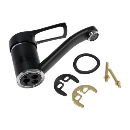 Zein Z3823 kitchen mixer, single -leaf, pour length 15 cm, 35 mm cartridge, black-7