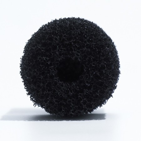 Round sponge No. 1, medium -porous 30 ppi, 5 x 5 x 10 cm, black-2