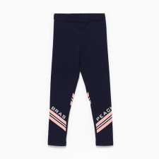 Leggings for girls, dark blue color, height 164 cm