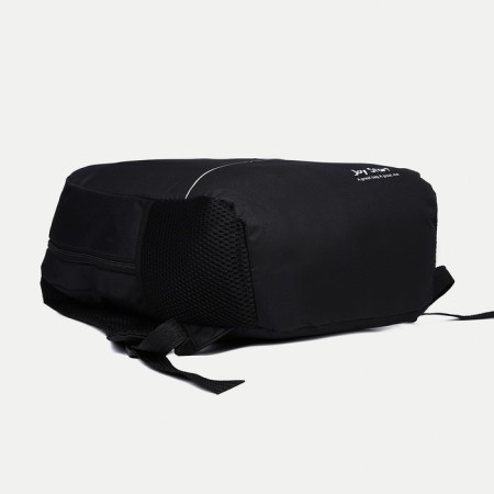 Set of a youth backpack on lightning from textiles with USB, bag, cosmetic bag, black color-3