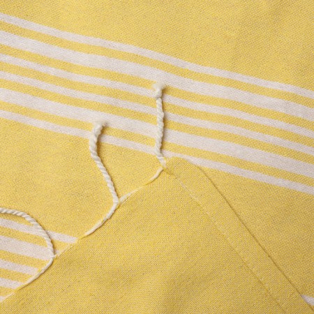 Towel Peshtemal Lovelife Boston, col. yellow, 75x170 cm, 80% HL, 20% PE, 190 g/m2-2