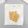 Metal decor "Patterns in the square" set 4 pcs gold 4x4 cm