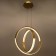 Bayerlux chandelier with PDU 1544/2 LED 120W 3000-6000k Dimmer Gold D.50CM