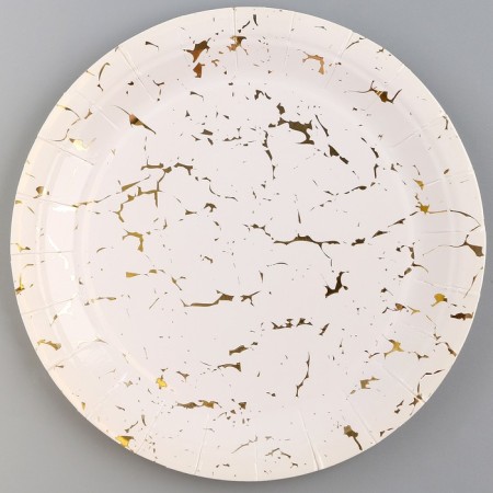 Paper plate "Marble", in a set of 6 pcs.