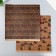 Scrapbooking paper bilateral craft "houses and umbrellas" density 180 g 30.5x32 cm