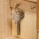 Keywood wood 4 hook and shelf "lamb" 26x21x6 cm