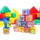 Set of colored cubes, "animals", 38 elements, 4x4 cm