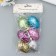 Decor Easter suspension "Egg - sparkle" set 6x4x4x4 cm