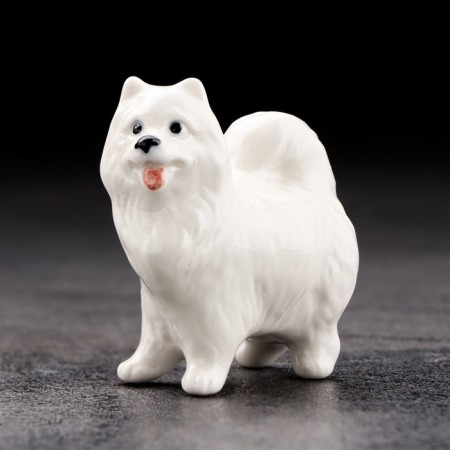 Suvenir "Samoyed", handmade, porcelain
