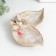 Souvenir Ceramics stand "Bunnies at flowers" 11.5x17x6 cm