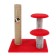 Clamp "Column" with two mushrooms, juts 43 x 36 x 31 cm, mix of flowers