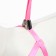 A set with a soft slope "Damon", size m, leash 120 x 1.2 cm, pink
