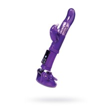 Vibrator with a clitoral stimulator Toyfa A-Toys, TPR, purple color, 22.5 cm