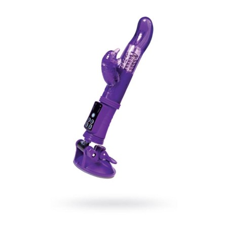 Vibrator with a clitoral stimulator Toyfa A-Toys, TPR, purple color, 22.5 cm