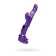 Vibrator with a clitoral stimulator Toyfa A-Toys, TPR, purple color, 22.5 cm