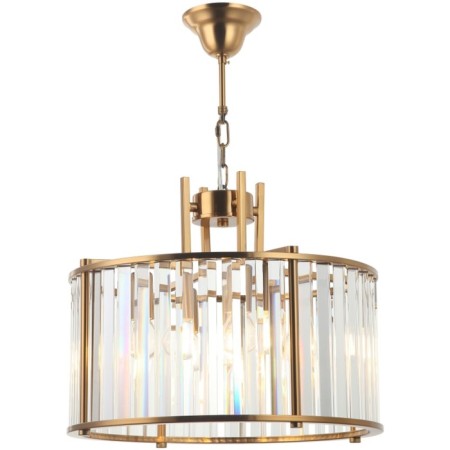 Crystal Suspend Crystal 4XE14 40W, size 40x40x52-150 cm, bronze color
