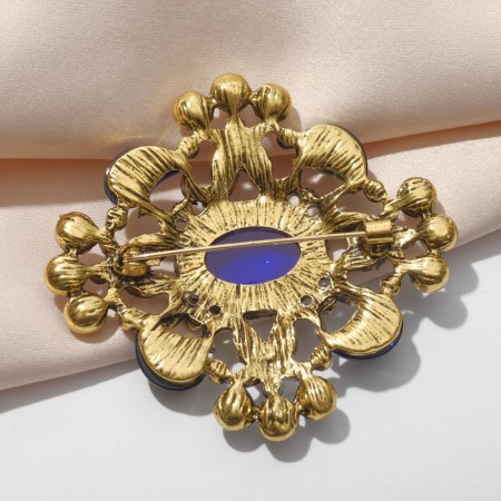 Brooch "Empress" reward, colored in black gold-1