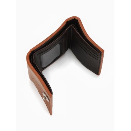 Portmone husband (3 complex) 9.5*3*11.5 cm, 3 depth, d/maps, d/coins, to the magnet, sv brown-1