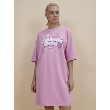 Female dress, size Xs, pink color