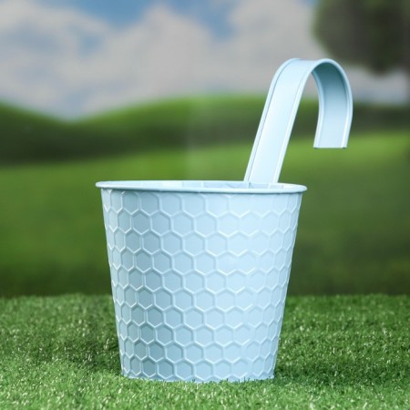 Kashpo hung "Bucket Linda" Blue, 12x10x13cm-1