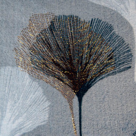Belezza Ginko 200x220cm blanket, gray-blue, microfiber 200g/m, PE 100%-1