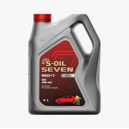 Motor oil S-Oil Red #7, 5W-40, SN/CF, synthetic, 4 liters