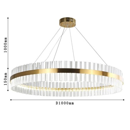Suspending chandelier Placerat 1000 mm, LED 63W-2